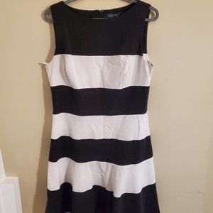 Lauren (Ralph Lauren) black and white dress